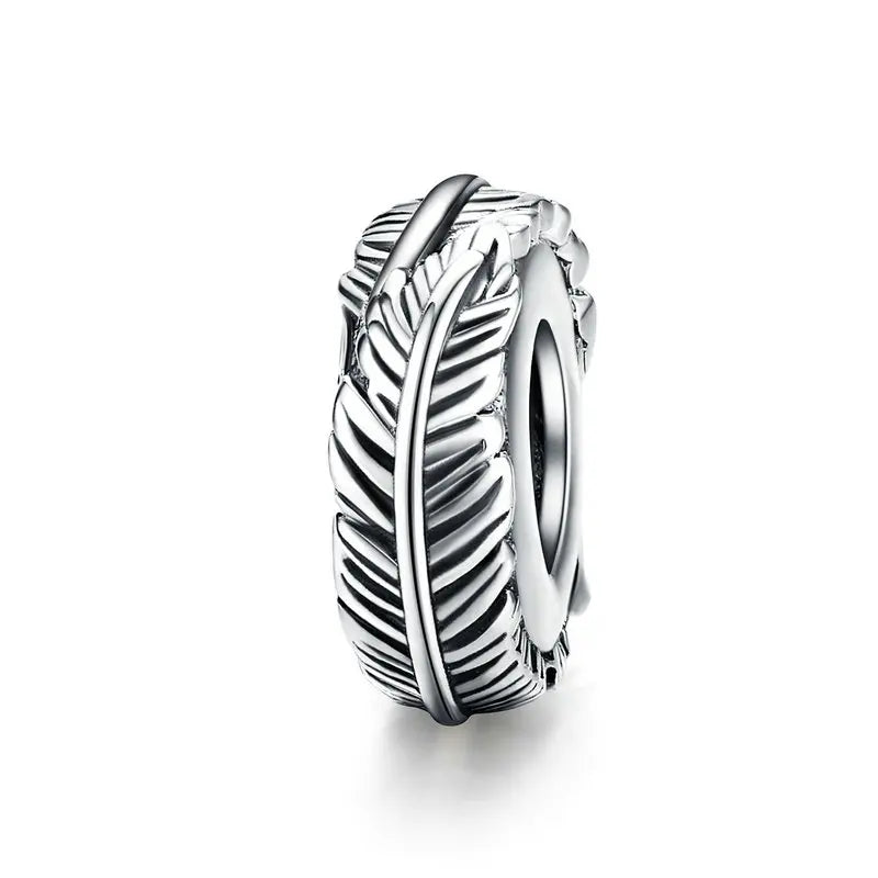 BAMOER Silver Charm Collection 925 Sterling Silver Dazzling CZ Beads fit Bracelets & Bangles Jewelry