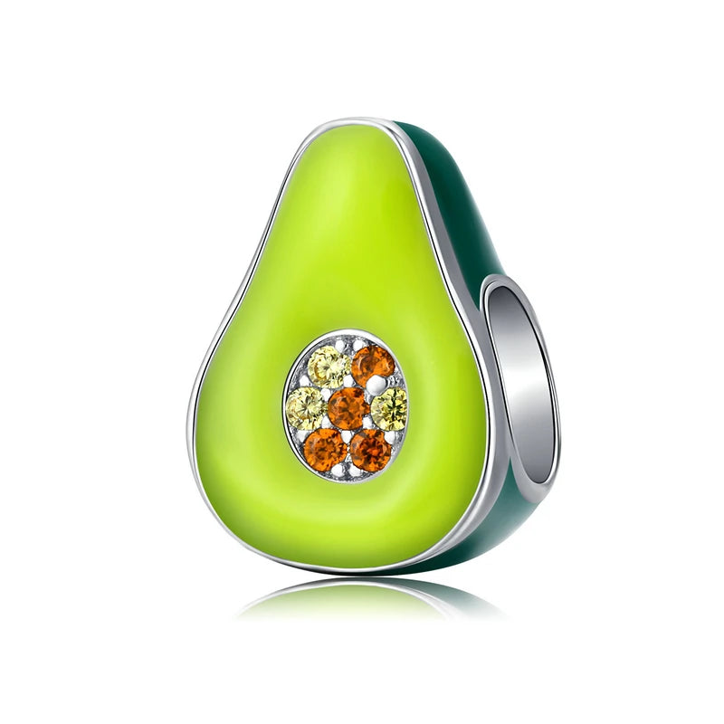 BAMOER Silver Charm Collection 925 Sterling Silver Dazzling CZ Beads fit Bracelets & Bangles Jewelry