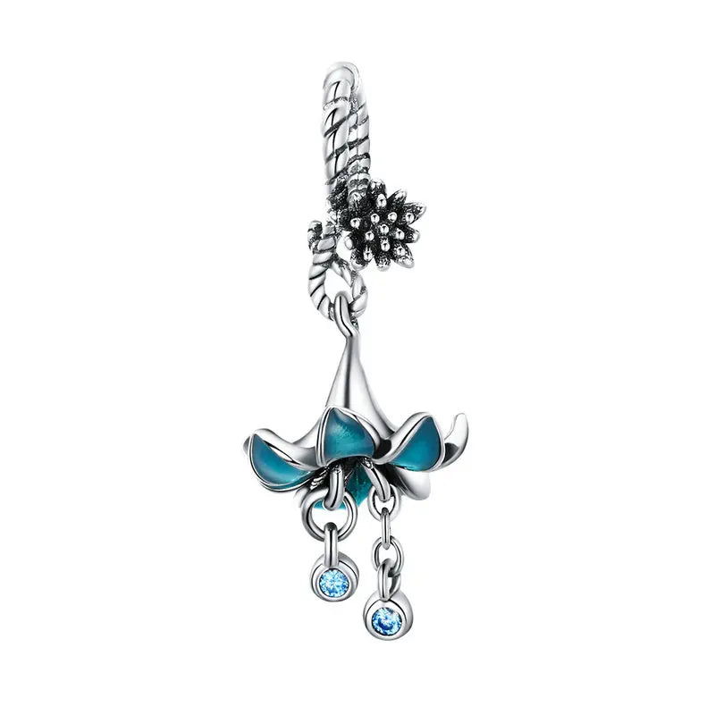 BAMOER Silver Charm Collection 925 Sterling Silver Dazzling CZ Beads fit Bracelets & Bangles Jewelry