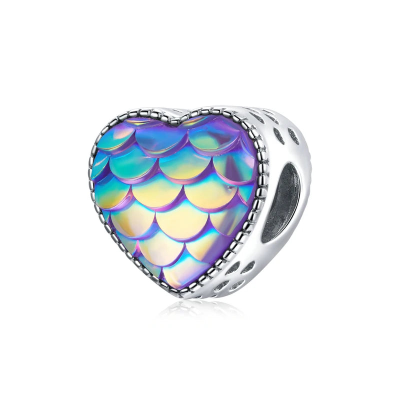 BAMOER Silver Charm Collection 925 Sterling Silver Dazzling CZ Beads fit Bracelets & Bangles Jewelry