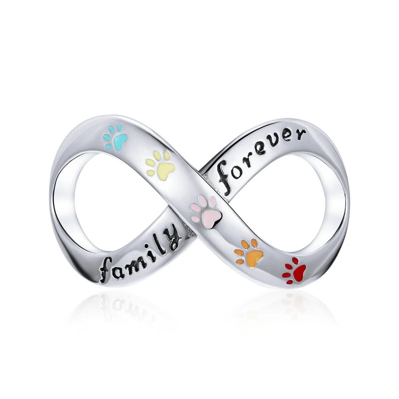 BAMOER Silver Charm Collection 925 Sterling Silver Dazzling CZ Beads fit Bracelets & Bangles Jewelry