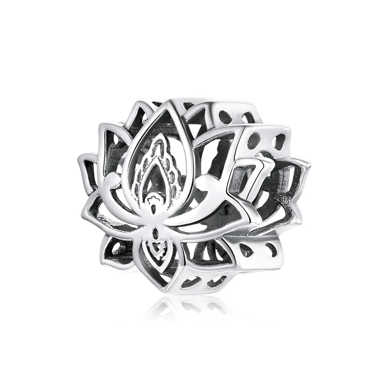 BAMOER Silver Charm Collection 925 Sterling Silver Dazzling CZ Beads fit Bracelets & Bangles Jewelry