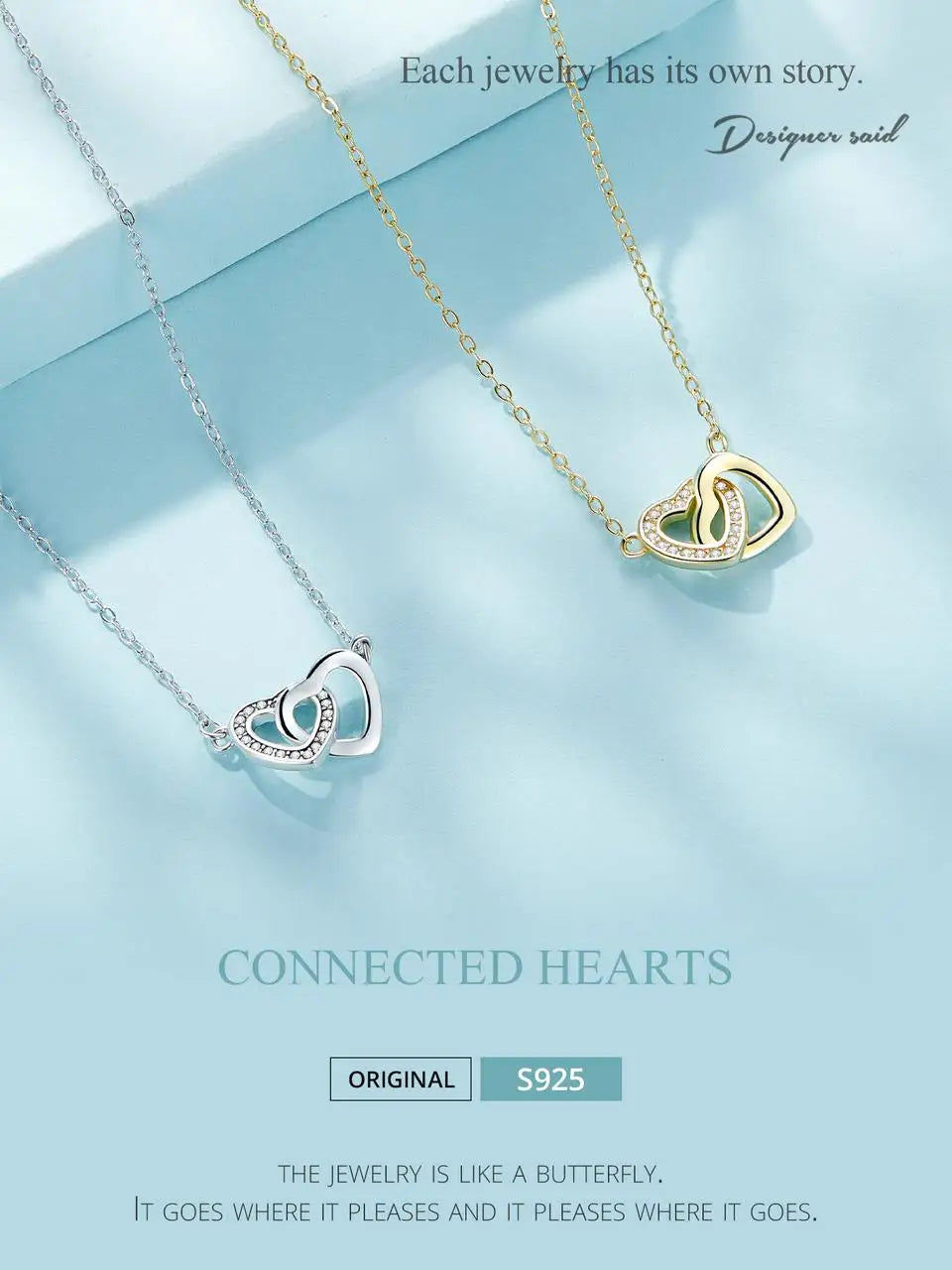 true silver heart necklace