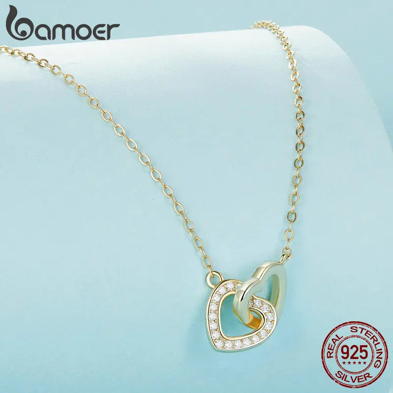 true silver heart necklace
