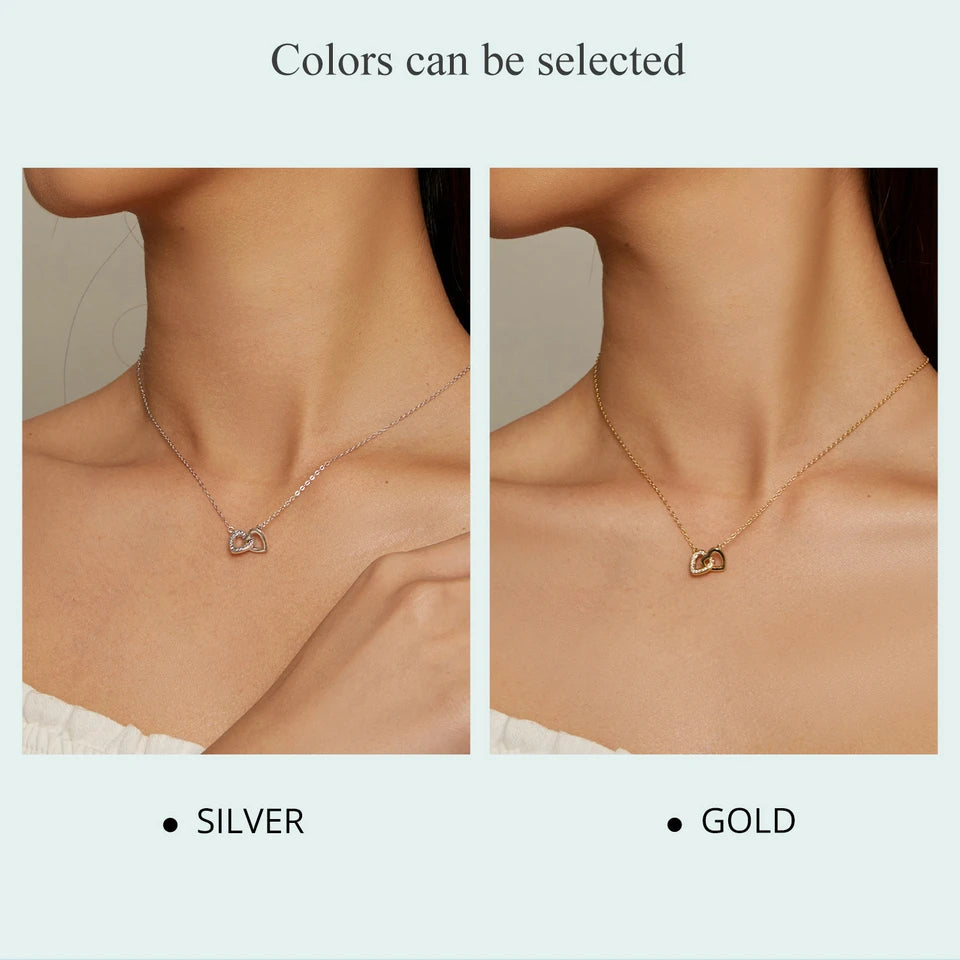 true silver heart necklace