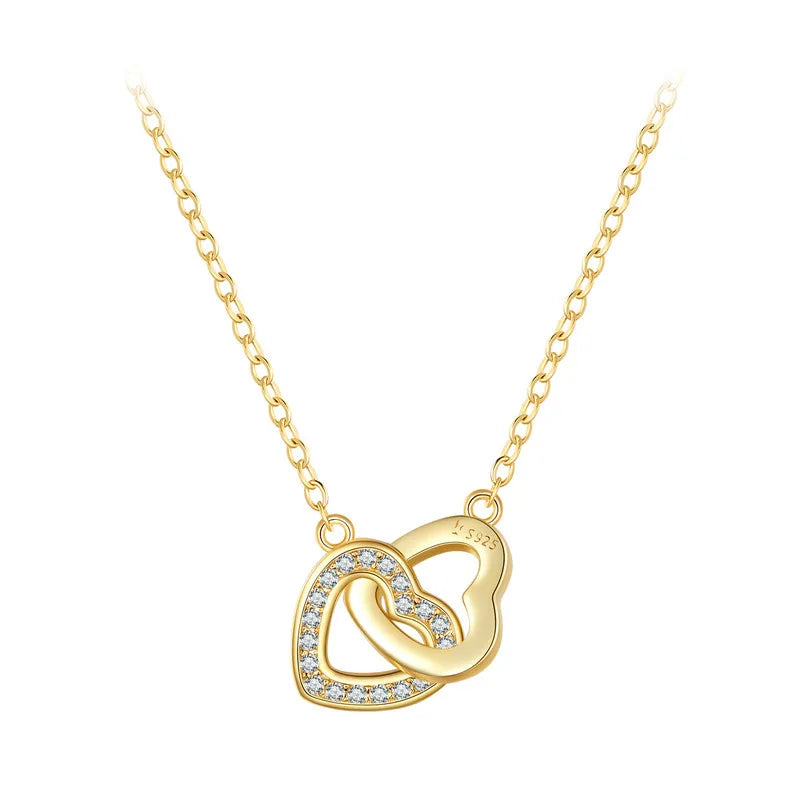 true silver heart necklace